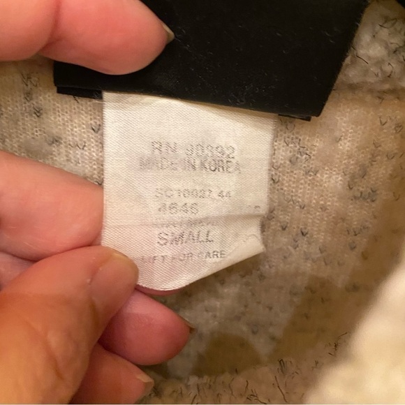 Vintage HARTWELL VIASPORT 3/4 Zip Cream Stevensville Montana Sweater Size Small - Picture 8 of 10